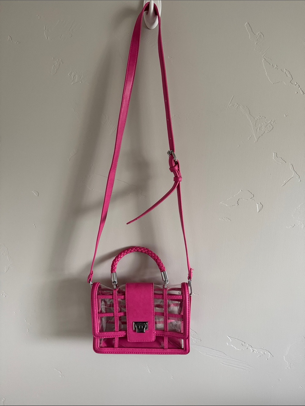 Pink & clear stadium bag.  NWOT